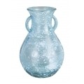 Váza, Arleen, Bizzotto, 16x24 cm, újrahasznosított üveg, kék
