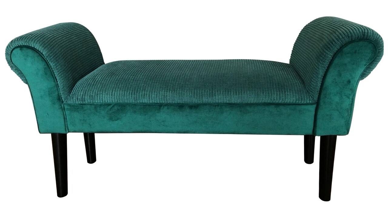 Velvet pad, mauro ferretti, 102x31x51 cm, zöld/fekete, bársony