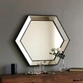Oglinda decorativa A404, Neostill, 61 x70 cm, argintiu