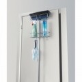 Függesztett támogatása Broomy tisztító tárgyak, METALTEX, 30x12x46 cm, fém / Polytherm bevonat, ezüst