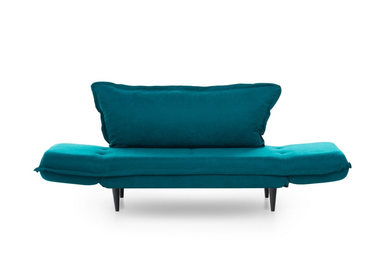 Vino Daybed Kihúzható Kanapé, Futon, 3 Személyes, 200x70 Cm, Fém, Zöld