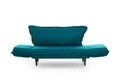 Vino Daybed Kihúzható kanapé, Futon, 3 személyes, 200x70 cm, fém, zöld