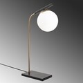 Lampa de masa, Opviq, Yildiz - 4021, 26x55 cm, E27, 100 W, negru antic