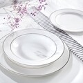 Aura Silver stretch tányér, Ambition, 27 cm, porcelán