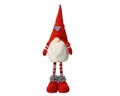 Gnome w red hat w heart Dísz, Decoris, 14x12x50 cm, poliészter, színes