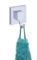 2 db öntapadó törülközőtartó készlet, Weko, Quadro Vacuum-Loc®, 6 x 7 x 5 cm, rozsdamentes acél / műanyag