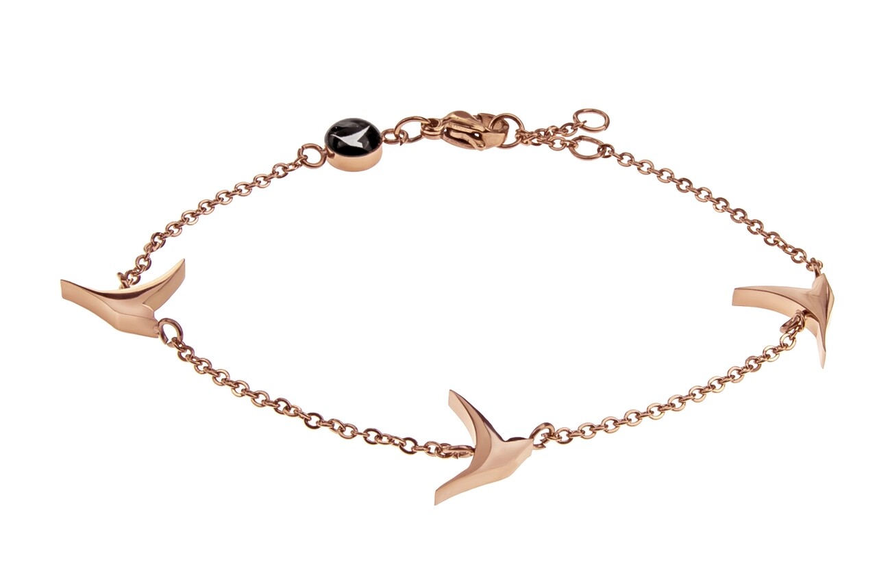 Bratara, Emily Westwood, Rose Gold Birds, Inox, Auriu