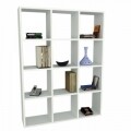 Biblioteca Wooden Art, Ultimate White, 93.6x124.2x22 cm