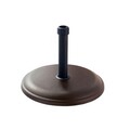 Kerti napernyő alap 16 kg Ø30 - 35 - 38 mm, 45 x 45 x 5 cm, cement, barna