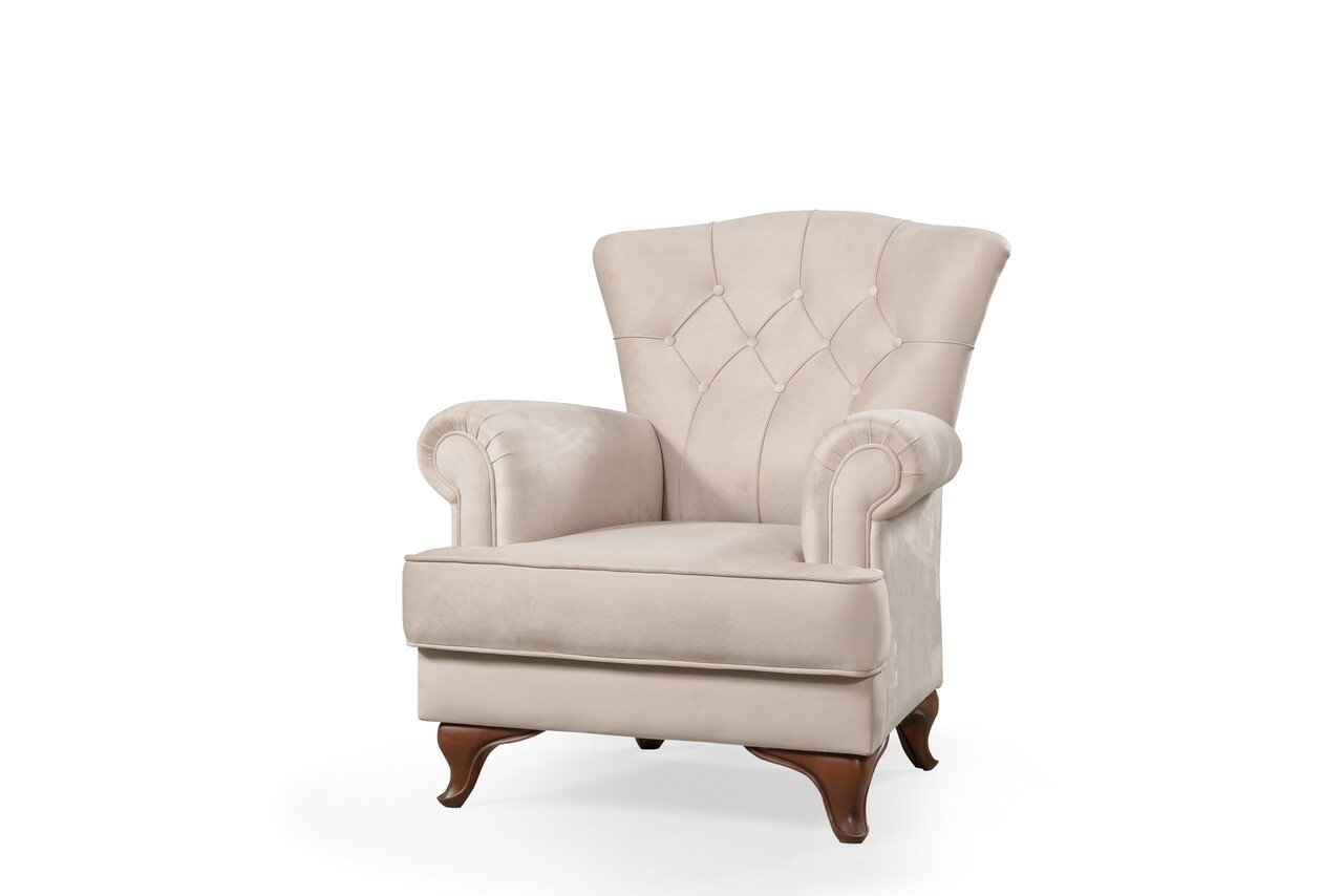 Pedesa(2)-toledo13 fotel, pandia home, 85x90x96 cm, fa, krémszín