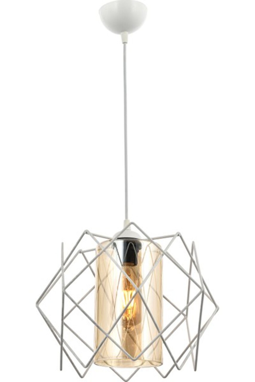 Yok csillár, 44471, Squid Lighting, 60x15x13 cm, 60W, fehér / sárga