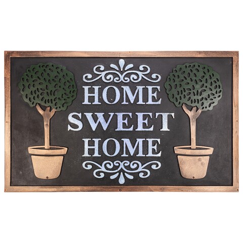 Sweet Home bejárati szőnyeg, Meng Creations, 45x75 cm, gumi