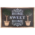 Sweet Home bejárati szőnyeg, Meng Creations, 45x75 cm, gumi
