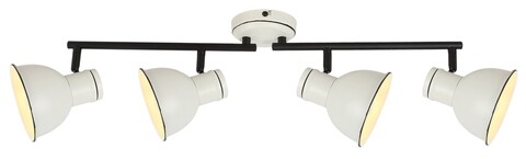 Zumba csillár, Candellux, 71 x 23 cm, 4 x E14, 40 W, fehér / fekete