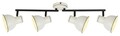 Zumba csillár, Candellux, 71 x 23 cm, 4 x E14, 40 W, fehér / fekete