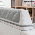 SoFree InnovaGoods Megfordítható védőhuzat 3 üléses kanapéhoz, 275x181 cm, poliészter, szürke