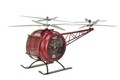 Helikopter asztali óra, Mauro Ferretti, 42x23x22 cm, vas