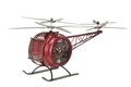 Helikopter asztali óra, Mauro Ferretti, 42x23x22 cm, vas