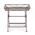 Masuta de cafea Melanie, Bizzotto, 49.5 x 49.5 x 46 cm, pliabila, otel/blat cu finisaj emailat