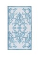 Covoras de baie Shabby Damask, Confetti, 80x140 cm, albastru