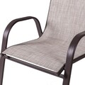 Neila Kerti szék, 56 x 68 x 93 cm, acél/textil, barna