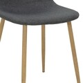 Bella szék, Pakoworld, 44x50x88 cm, fém / textil, sötétszürke