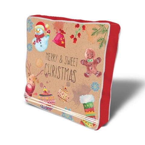 Dekoratív párna Decor Xmas, Christmas, 43x43 cm, polipamut, sokszínű
