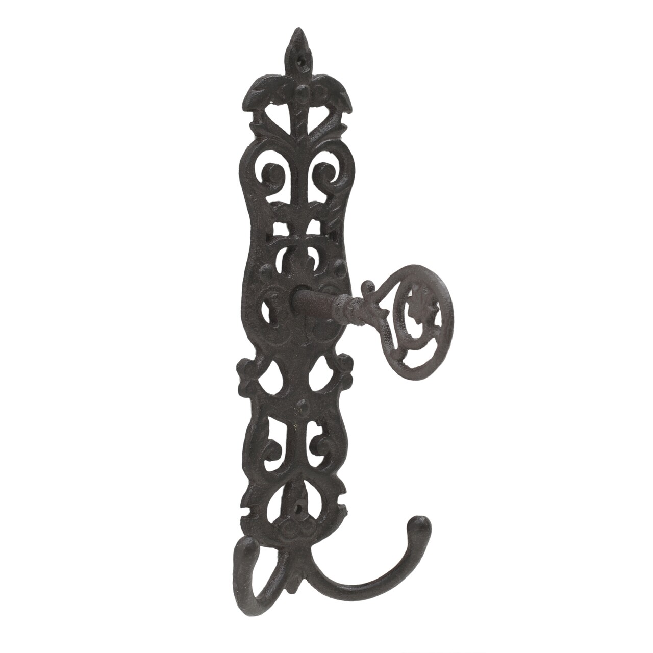 Antik kulcstartó, Inart, 10,5x11x25,5 cm, vas, barna / arany