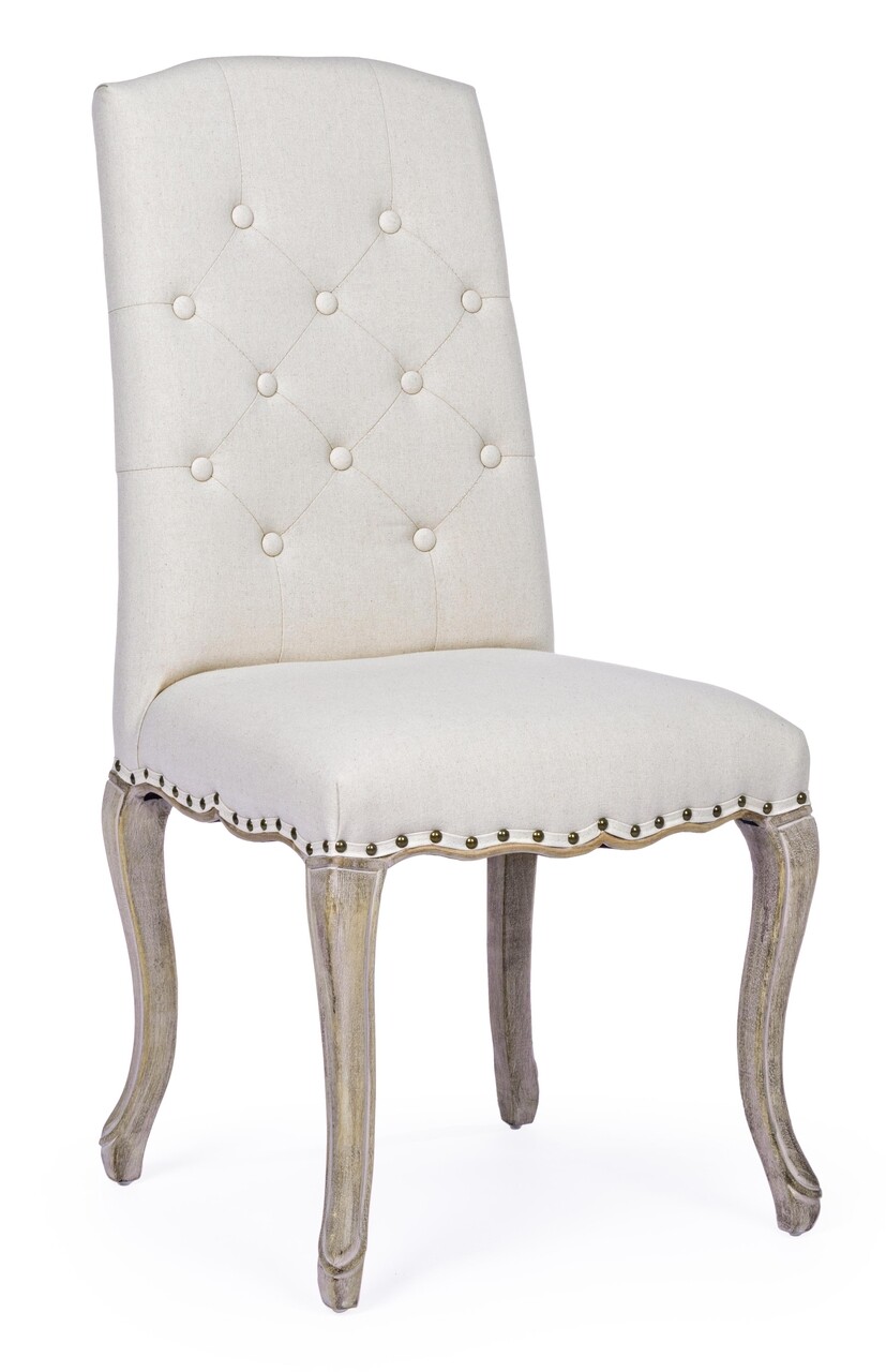 Diva szék, bizzotto, fa/poliészter, 51x53x99 cm, természetes
