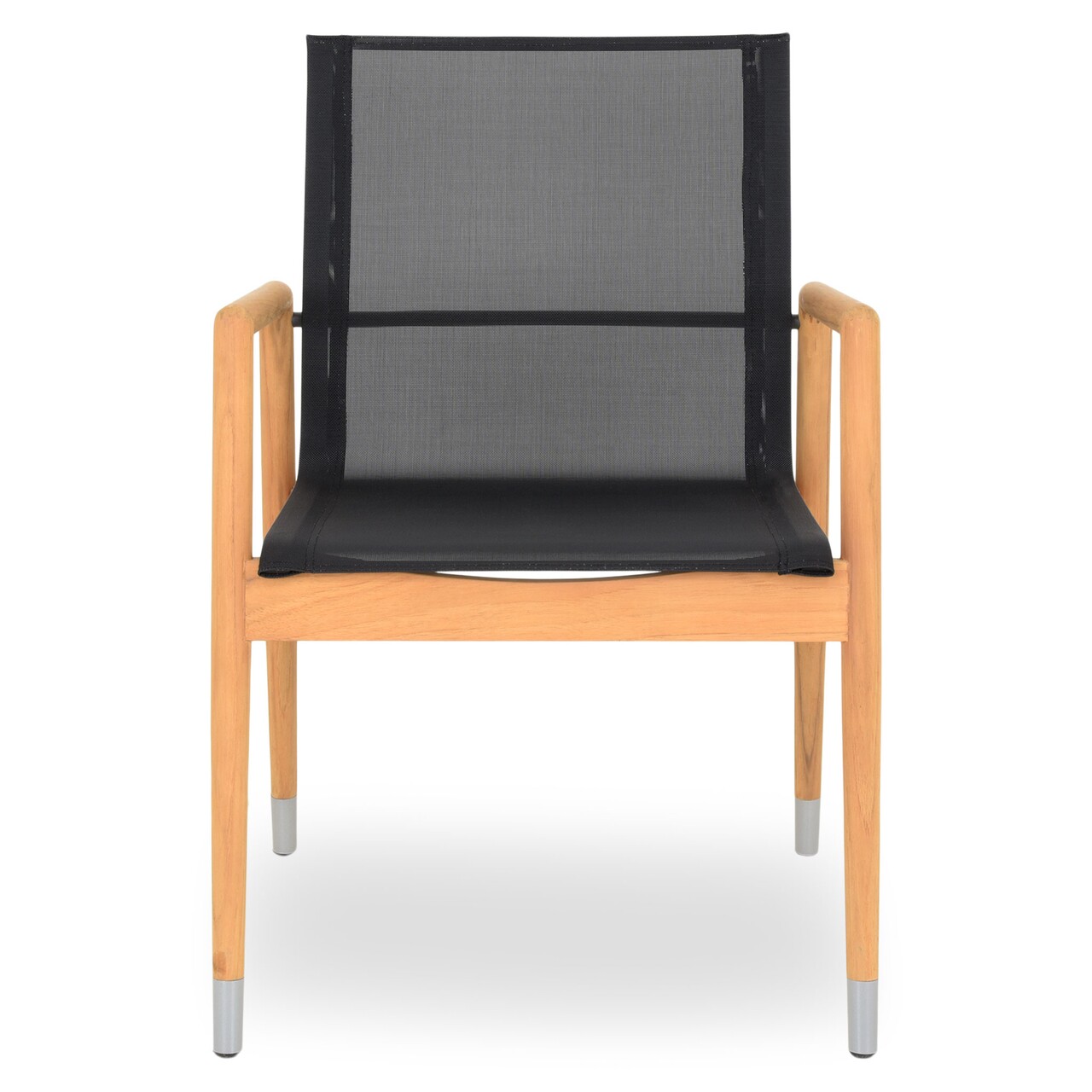 Maison menorca szék,  l.57 l.60 h.82 cm, tíkfa/textil, természetes/antracit