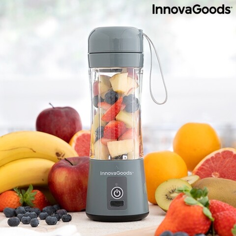 InnovaGoods hordozható és újratölthető turmixgép, 8x24 cm, 350 ml