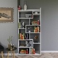 Kuttap Könyvszekrény, Kalune Design, 90x22x182 cm, fehér