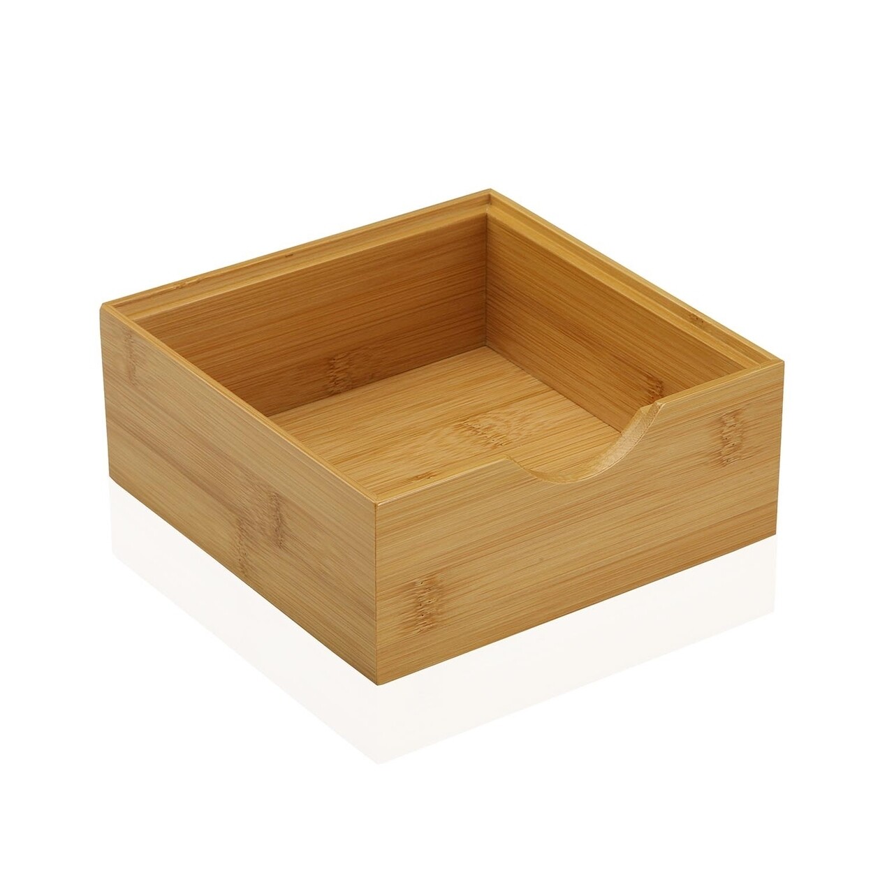 Versa Többfunckiós bambusz doboz, 15.2x15.2x6.4 cm