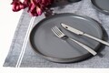 6 db Calypso tányér készlet, Heinner, Ø27 cm, kerámia, fekete