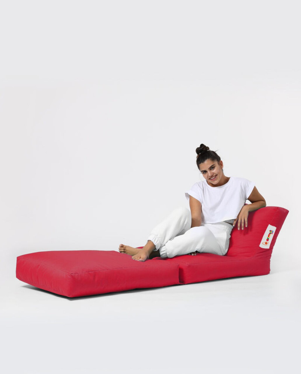 Siesta Kihúzható Fotel, Ferndale Bean Bag, 55 - 180 Cm, Vízhatlan Poliészter, Piros