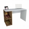 Birou Wooden Art, Elegance White Walnut, 120x75x60 cm