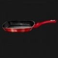 Grill serpenyő, Berlinger Haus, 28 cm, kovácsolt alumínium és márvány, Burgundia