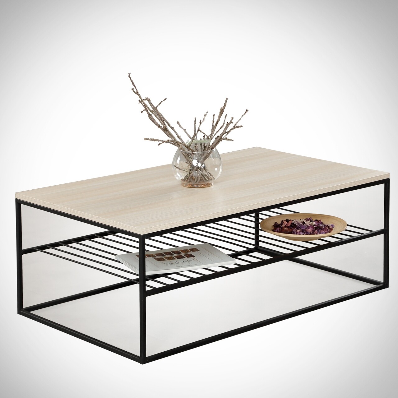 Etna Oak Dohányzóasztal, Comforty, 95x55x43 cm, tölgyszín