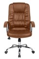 Ergonomikus irodai szék, Bedora Abraj, ökológiai bőr, kávé