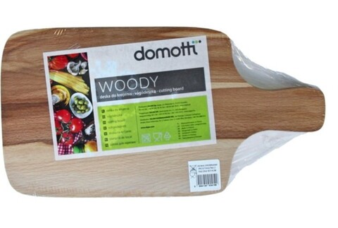 Vágódeszka fogóval Woody, Domotti, 38x22 cm, fa
