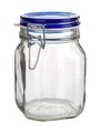 Fido Blue Befőttesüveg fedővel, üveg, 1 L