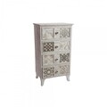DKD Home Decor Komód 4 fiókkal, 51.4 x 34.2 x 90.6 cm, fa, színes