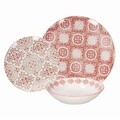 18 részes étkészlet, Metropolis Coral, Tognana, porcelán, sokszínű