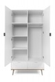 Szekrény, Finori, Goteborg 61, 90x 180 x 55 cm, PAL / MDF, sonoma / fehér