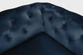 Oxford Chesterfield Kihúzhatós kanapé, 88x216x75 cm, 3 személyes, sötétkék