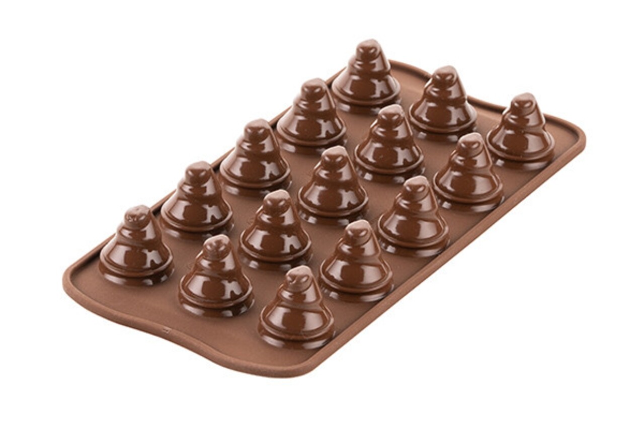 Fa Szilikon Sütőforma, Silikomart Easy Choco, 15 Forma, Ø2,8 X 3 Cm