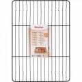 Tapadásmentes grill fémtex torta és sütemények hűtésére, 32 x 45 cm, rozsdamentes acél, fekete