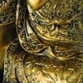 Buddha Asztali lámpa, Boltze, 24x48 cm, 1 x E27, 40W, poligyanta, aranyszín