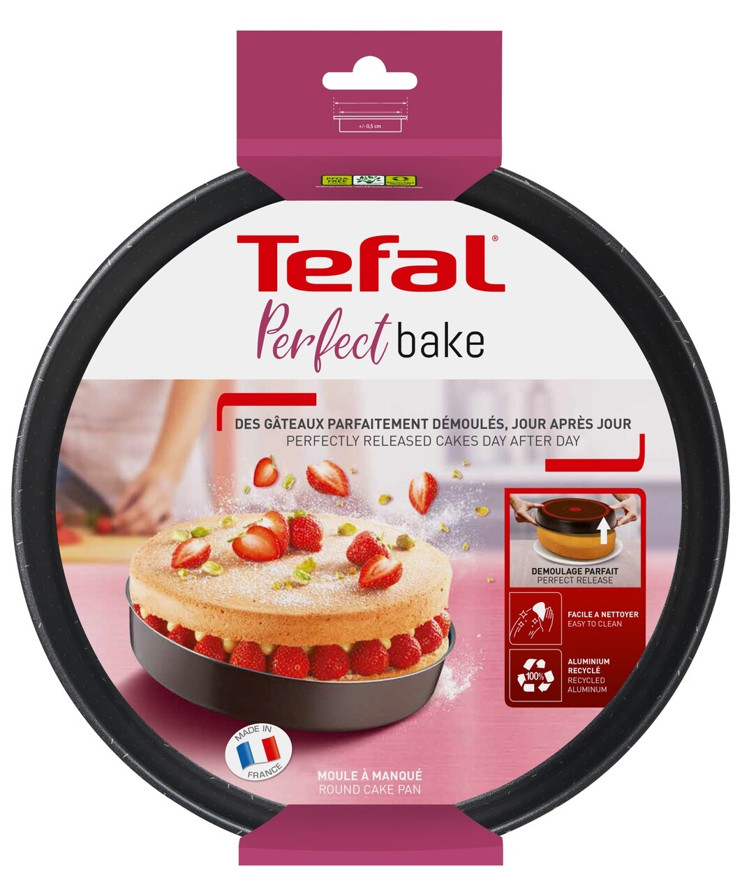 Kerek Tepsi, Tefal, Success, 26 Cm Ø, Alumínium