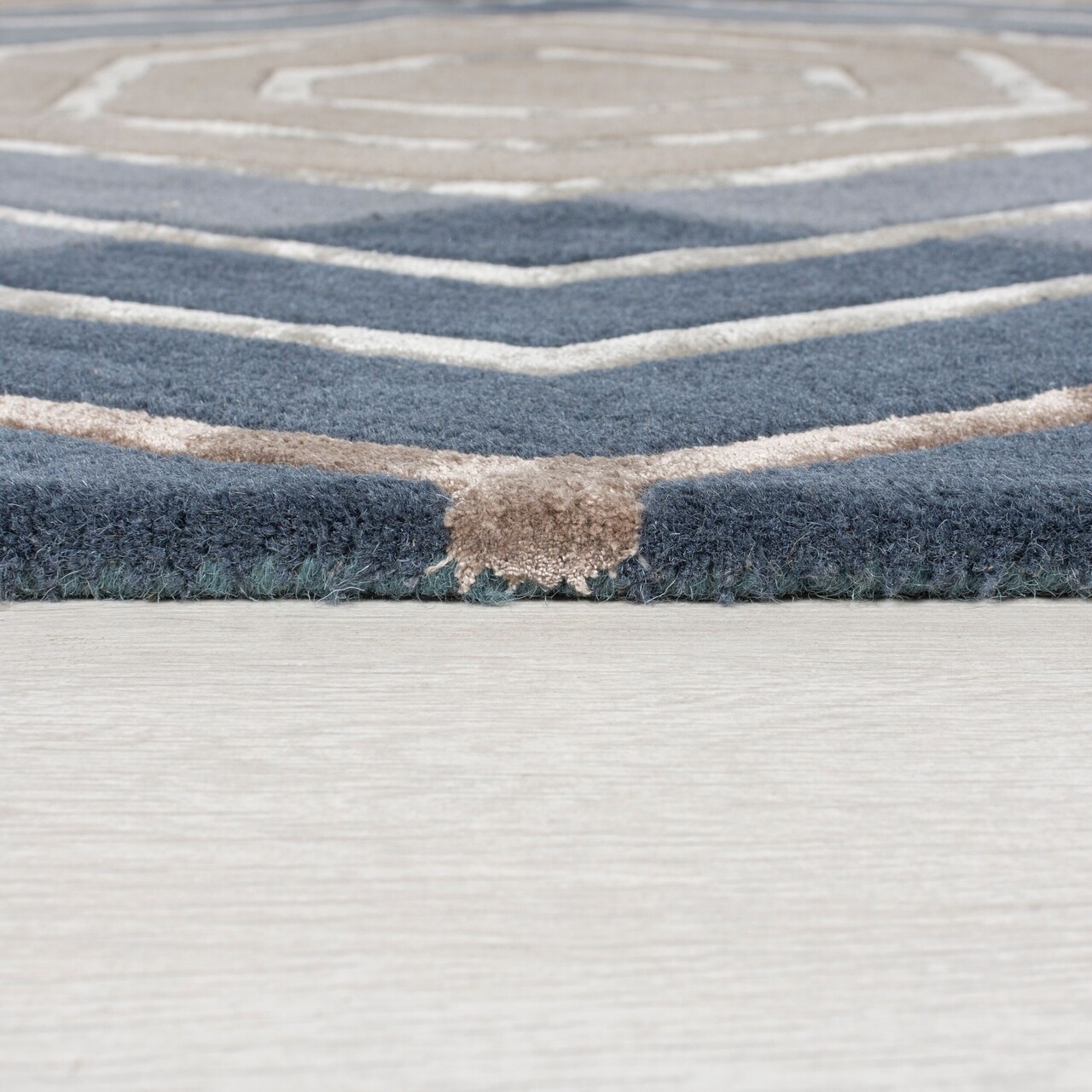 Flair Rugs Szőnyeg, Architect Harlow Denim, 160 X 230 Cm, Gyapjú/viszkóz, Színes